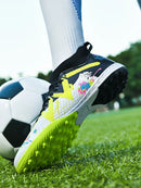Professional Soccer Shoes TF Broken Nail Teenagers Durable Looking HighTops Training Shoes Adult Outdoors Non Slip FootballShoes
